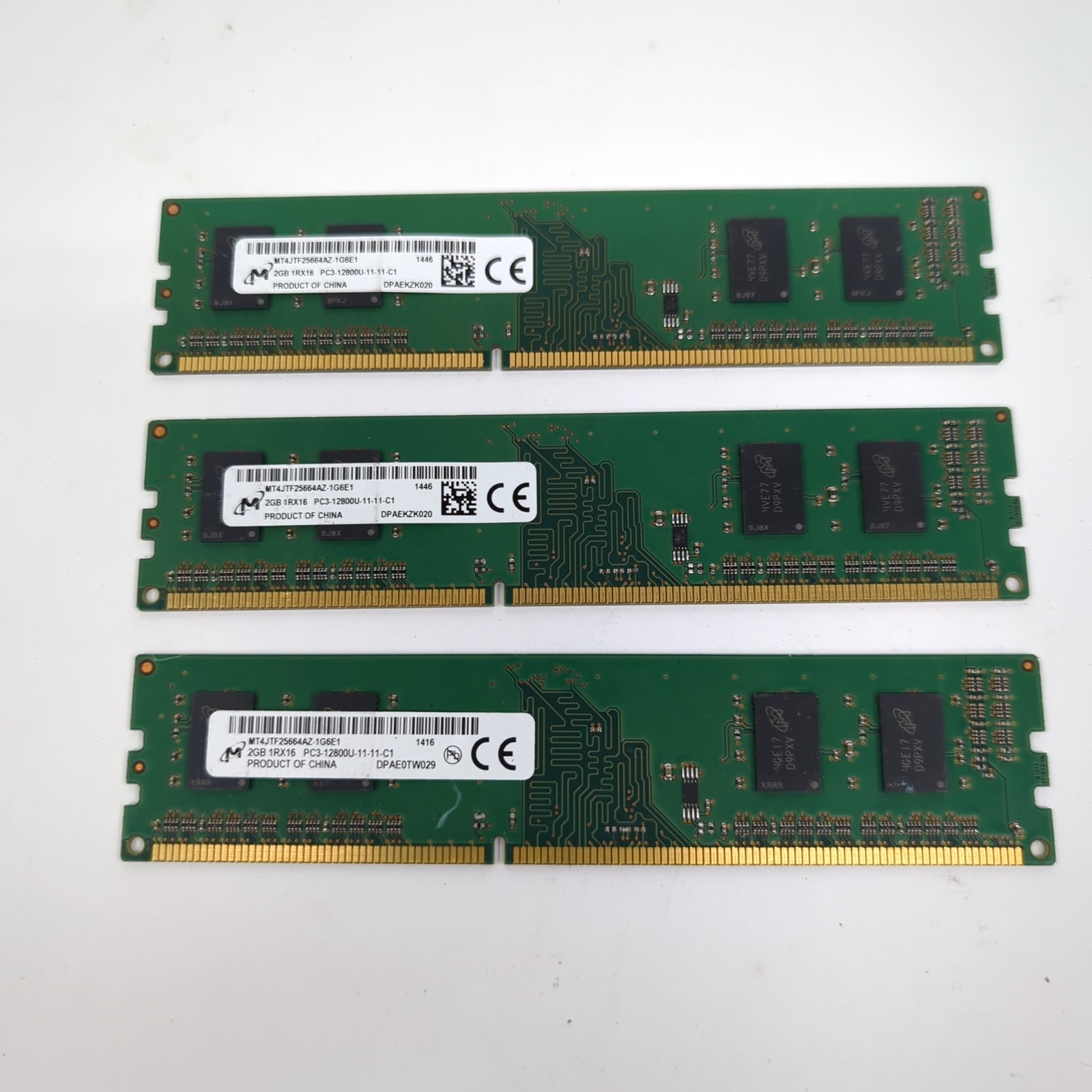 Micron 6GB (3x2GB) DDR3 Desktop RAM Memory 1600MHz PC3-12800U