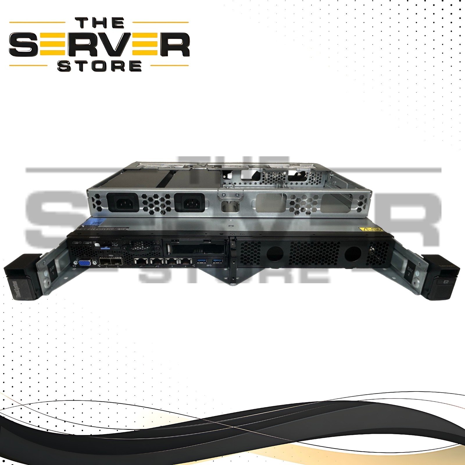 Lenovo SE350 2-Node Edge Server 256GB DDR4 8x960GB NVME 10GbE NIC Rails