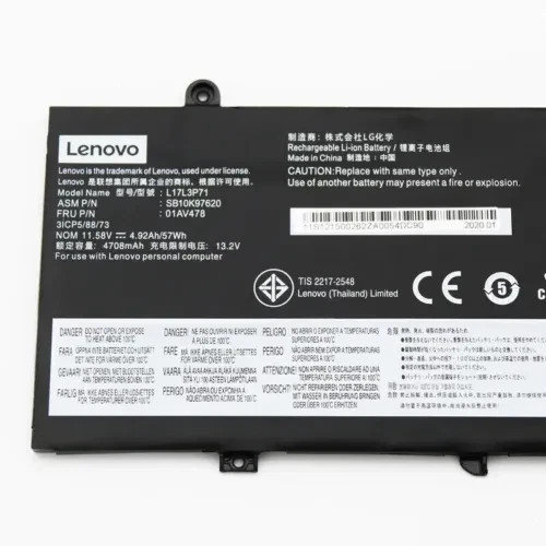 OEM Genuine 01AV480 01AV478 Battery For Lenovo ThinkPad T480s L17L3P71 01AV479