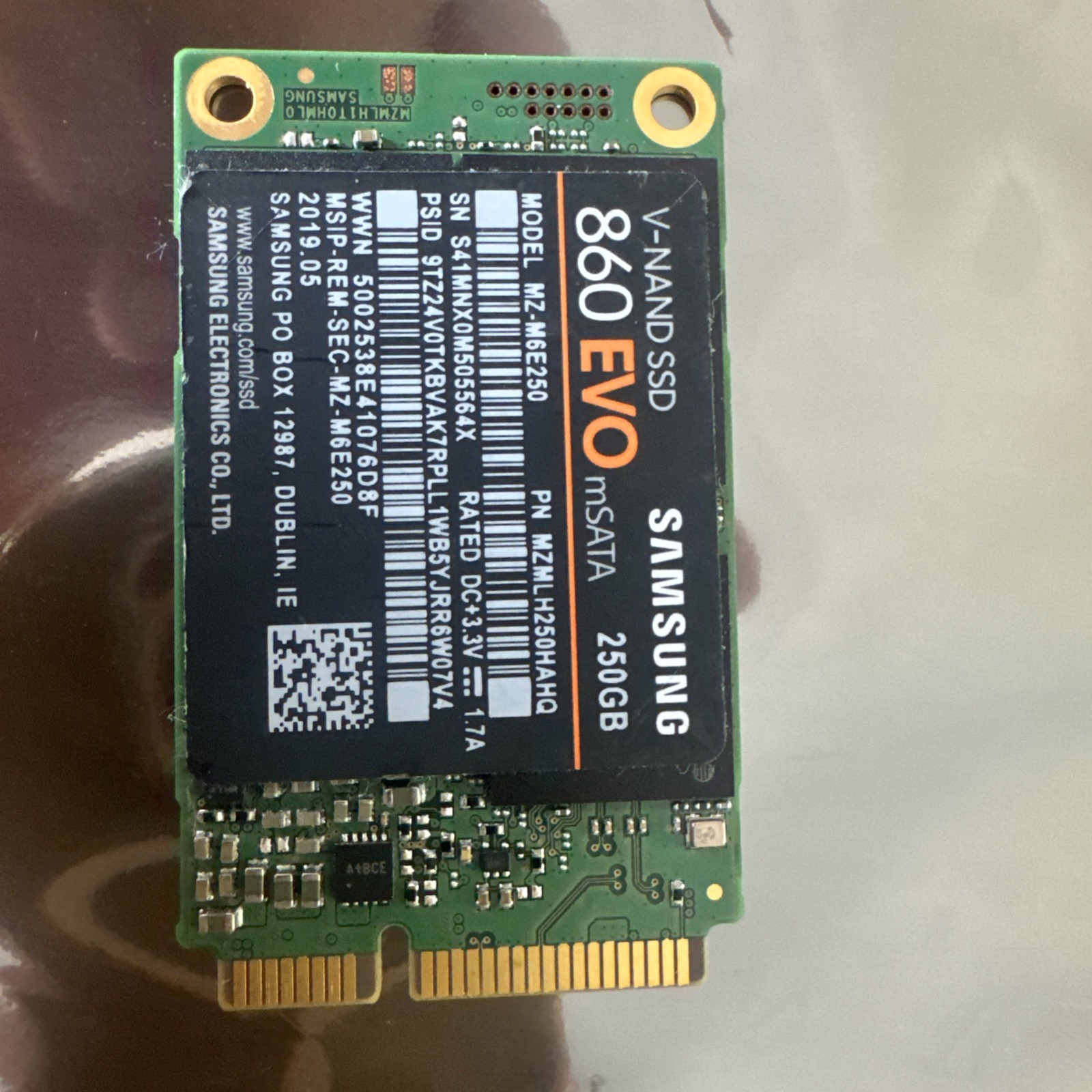 Samsung MZ-M6E250BW 860 EVO mSATA 250GB Solid State Drive (No Box)