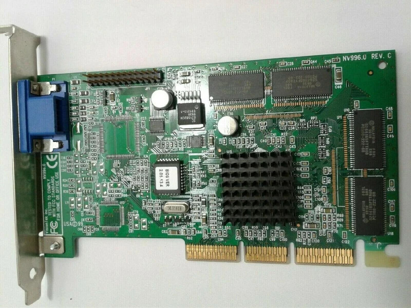 NV996.0 visiontek nvidia gateway 2000 riva TNT2 64 agp vga card 8MB or 16MB 32M