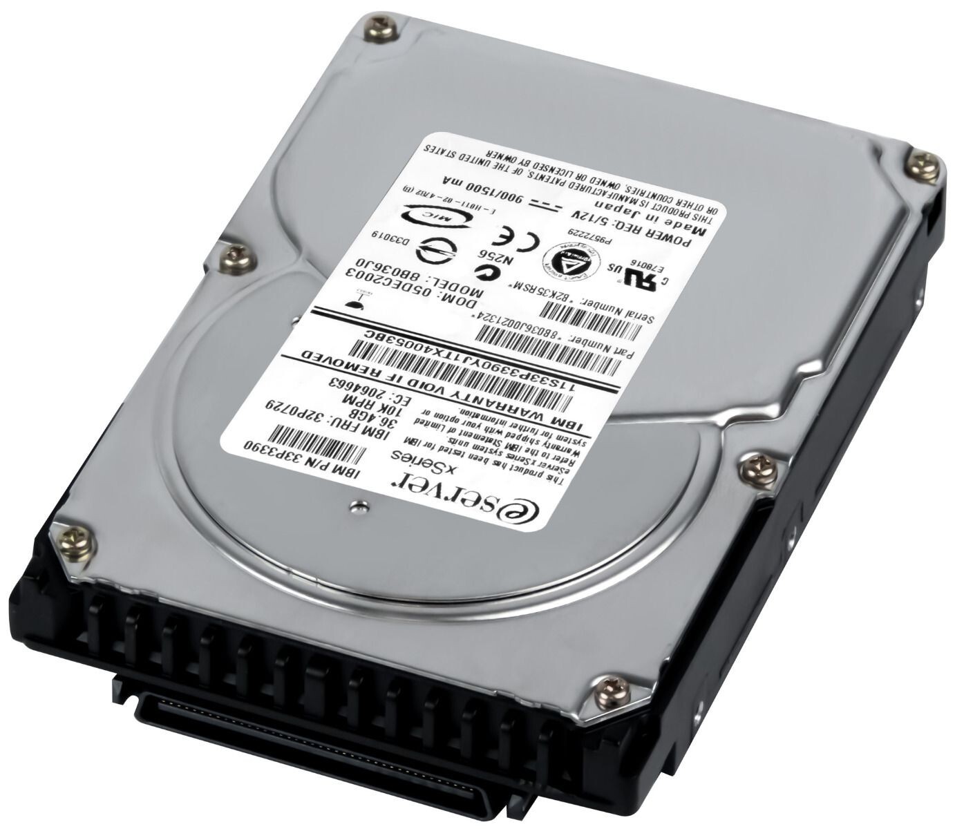HARD DRIVE IBM 32P0729 33P3390 8B036J0 36GB 10K 8MB SCSI U320 3.5"