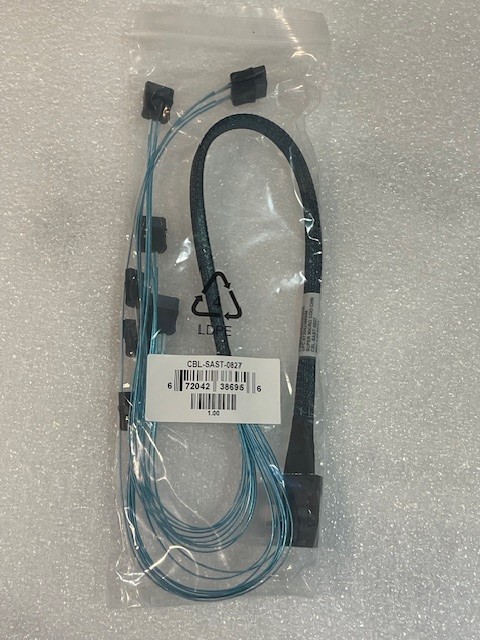 Supermicro CBL-SAST-0827 SLIMLINE SAS x8 (LA) to 8 SATA x4,INT, 70CM,32AWG