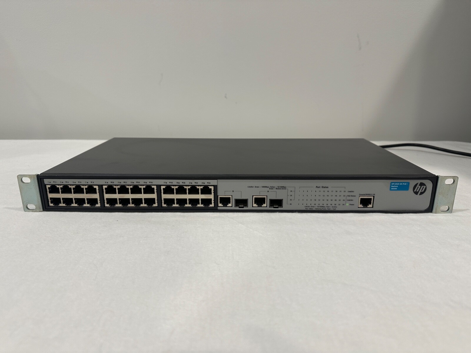 HP 1910-24-PoE+ Switch JG539A (power supply not included)
