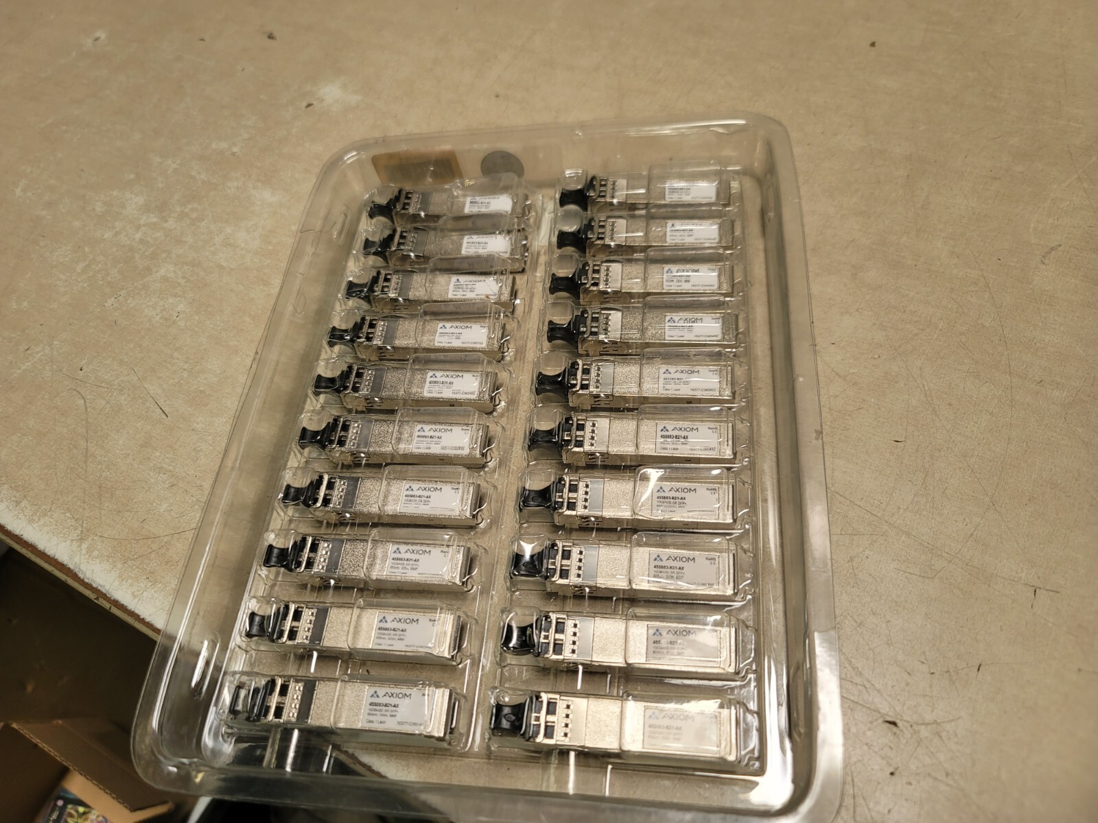 Lot of 20 Axiom 10GBASE-SR SFP+ Transceiver for HP 455883-B21 Compatible T6440