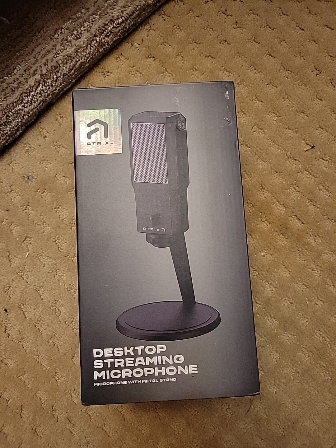 Atrix Desktop Streaming Microphone - Metal Stand - Sealed