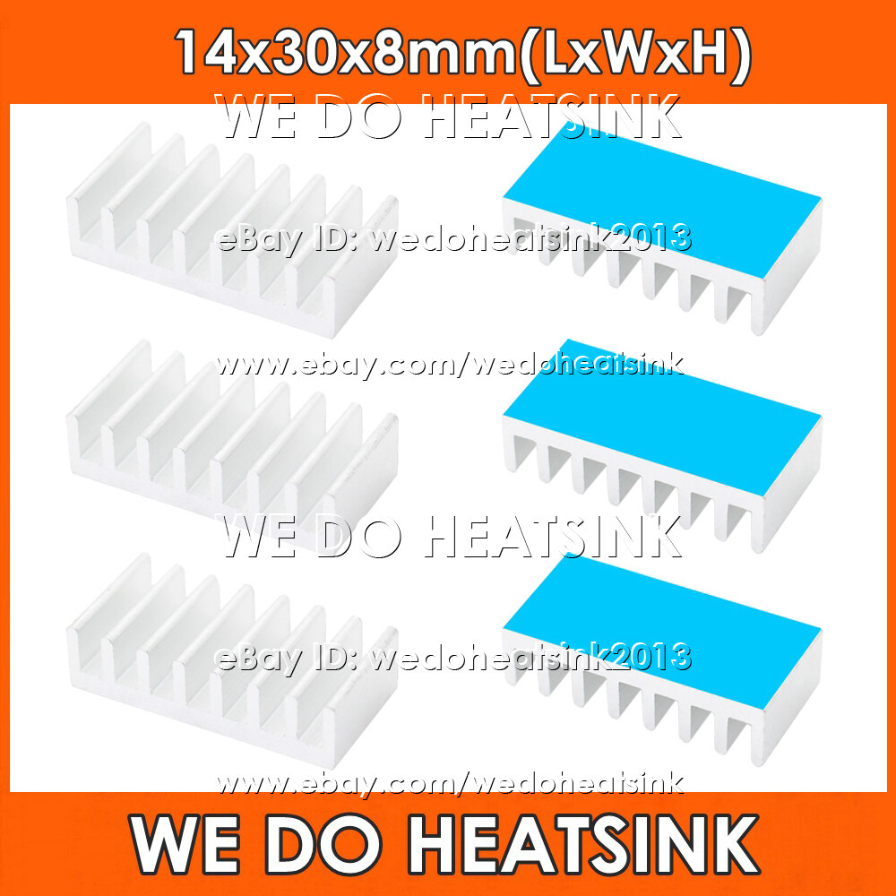 14x30x8mm Heatsink Radiator Electronics Cooler With Thermal Pad for DIP IC CPU