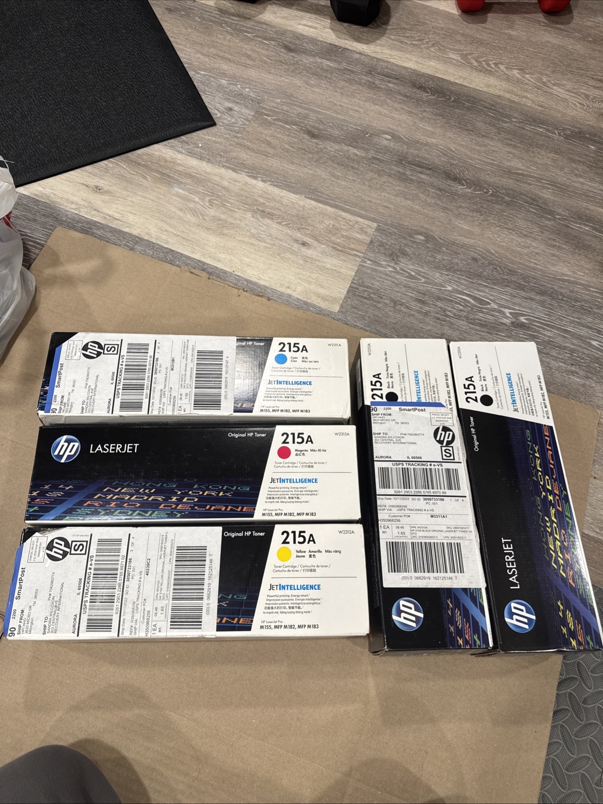 Genuine HP 215A Toner Set of 5 - Factory Sealed, 2022 Ship Date - READ DESC