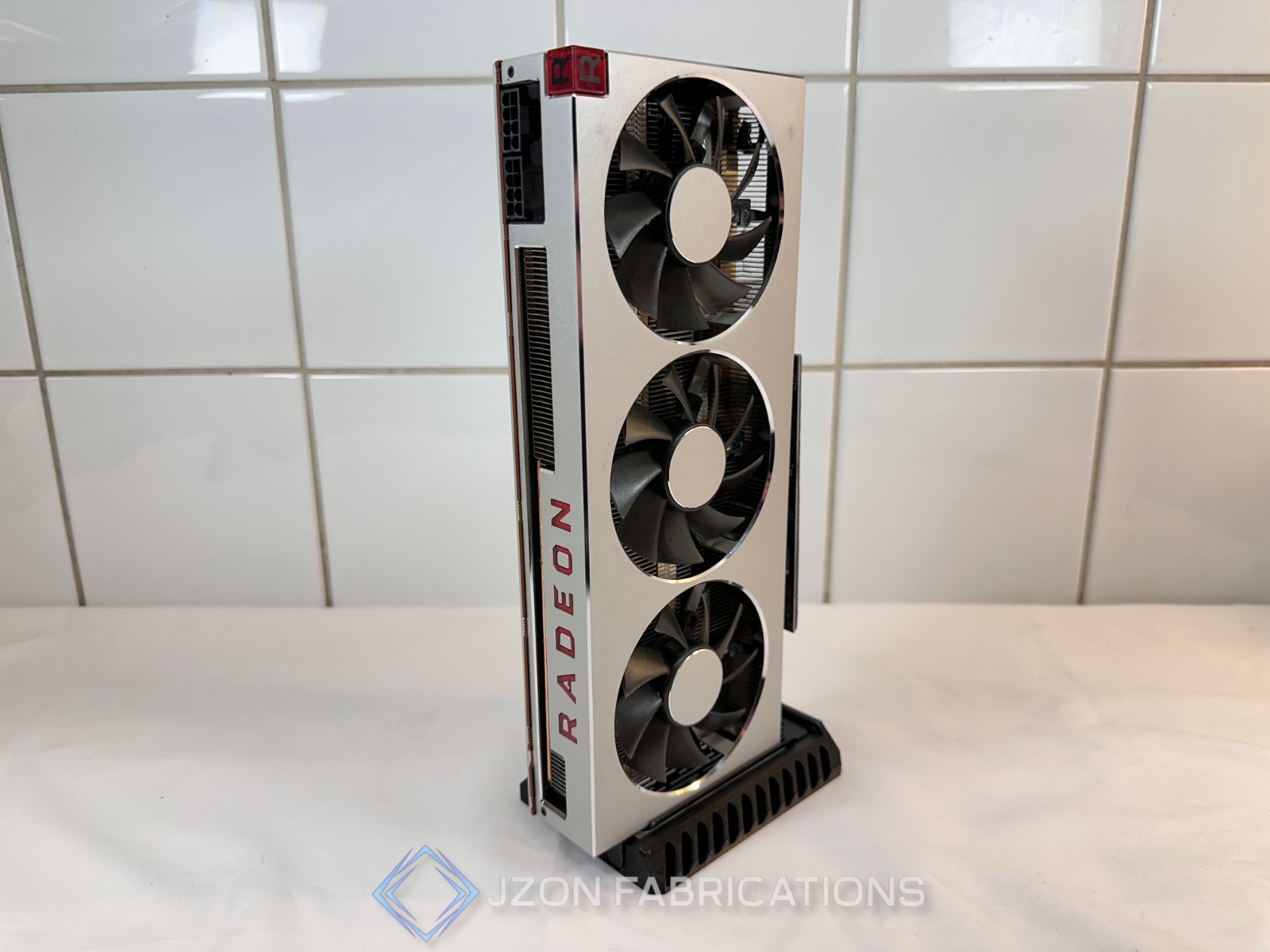 Compact Vertical 2-slot GPU Stand - Black Open Air Graphics Card Display Mount