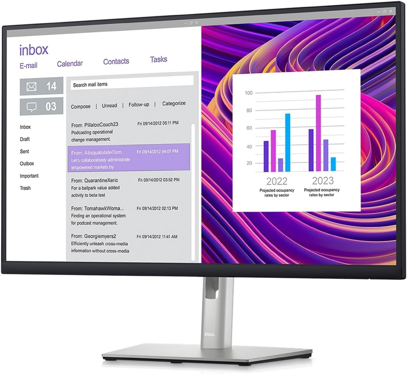 Dell 27-inch 2K QHD 2560 x 1440 60Hz 5ms IPS LCD Monitor USB Hub HDMI DP P2723D