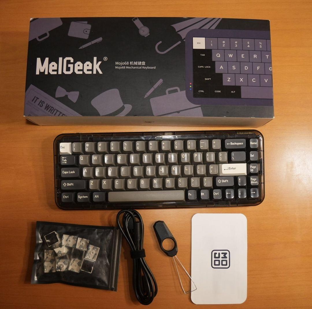 Melgeek Mojo Retro 68 Mechanical Keyboard US Layout G Yellow Switch Tested