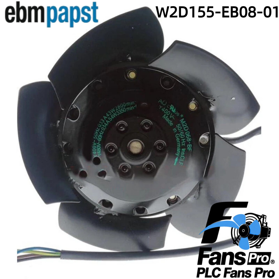 1PCS New Ebmpapst W2D155-EB08-01 400V For Siemens Spindle Motor Fan