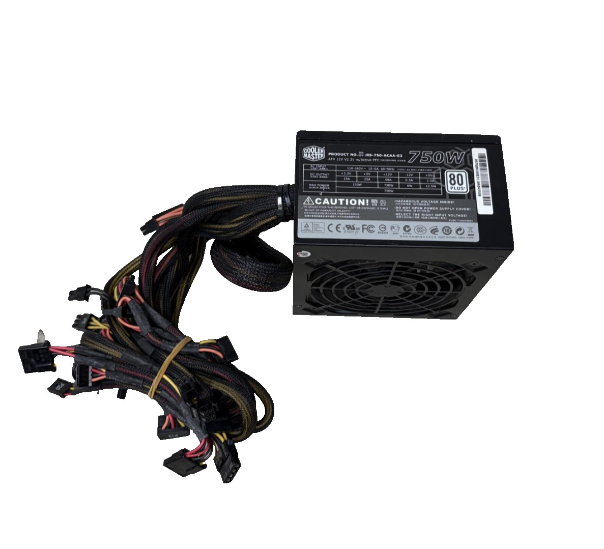 PC POWER SUPPLY COOLER MASTER RS-750-ACAA-E3 GX 750W 80 PLUS ATX 12V