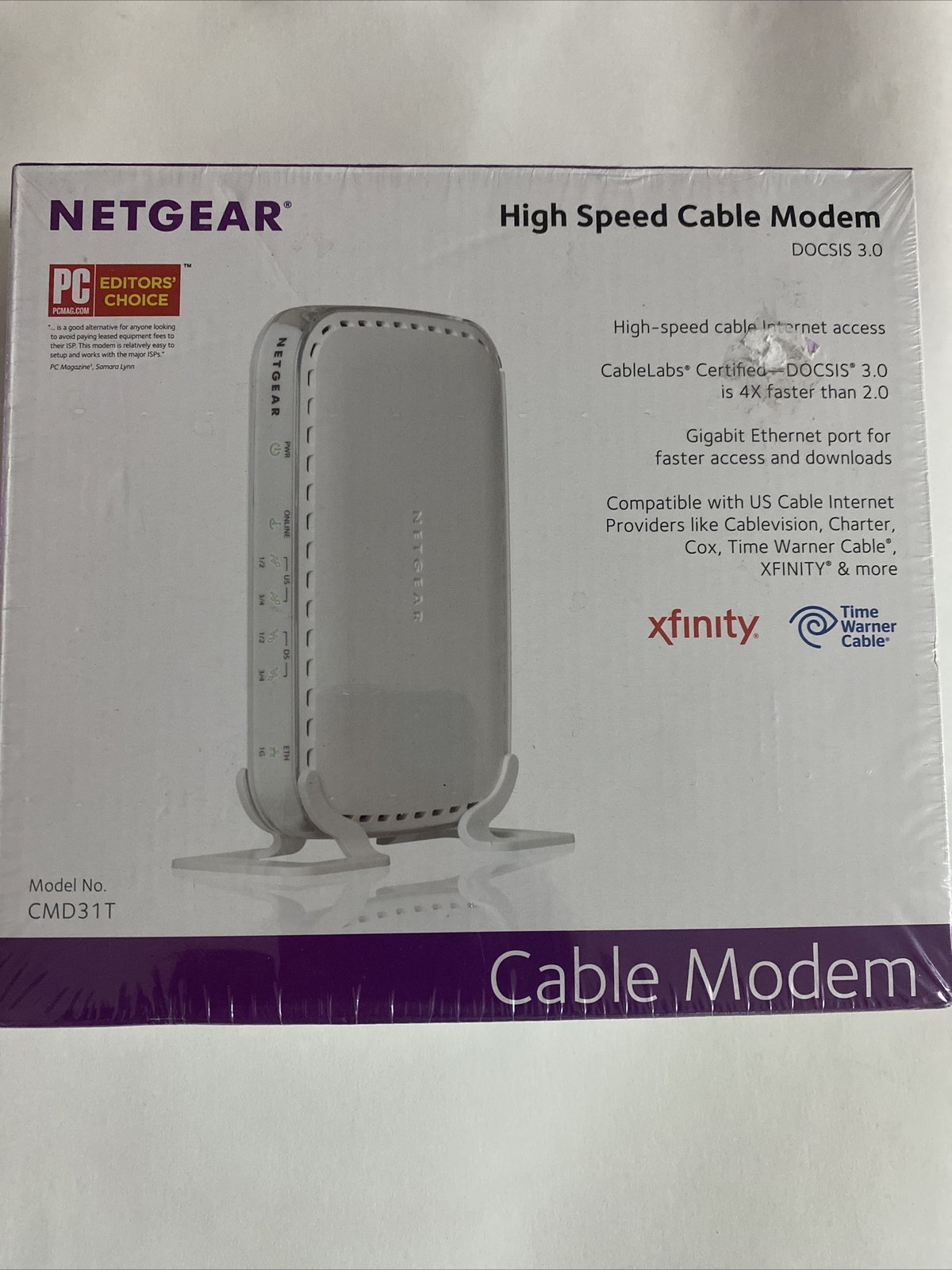 NETGEAR CMD31T-100NAS 153.6 Mbps Brand New Sealed