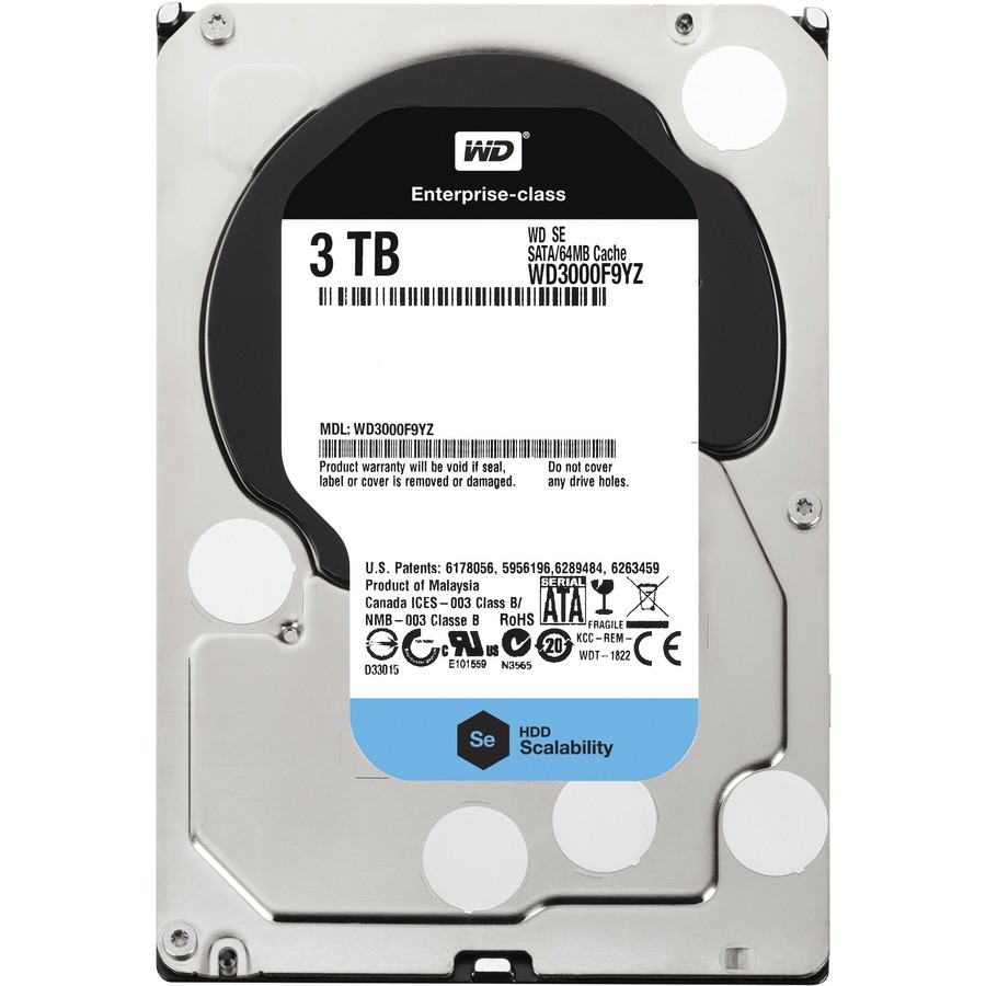 WD WD3000F9YZ 3TB SATA 3.5" Internal Hard Drive