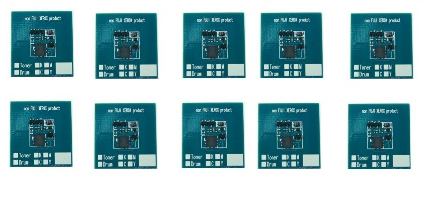 10 GENERIC BLACK  TONER CHIP FOR Xerox 550, 560, 570 WC 7965, 7975 (1525 - SOLD)
