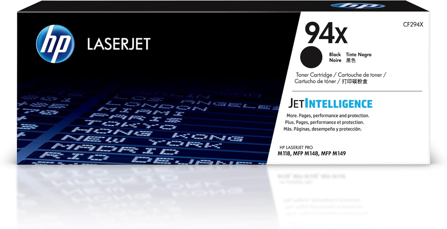 94X Black High-Yield Toner Cartridge | Works Laserjet Pro M118 Series Laserjet P