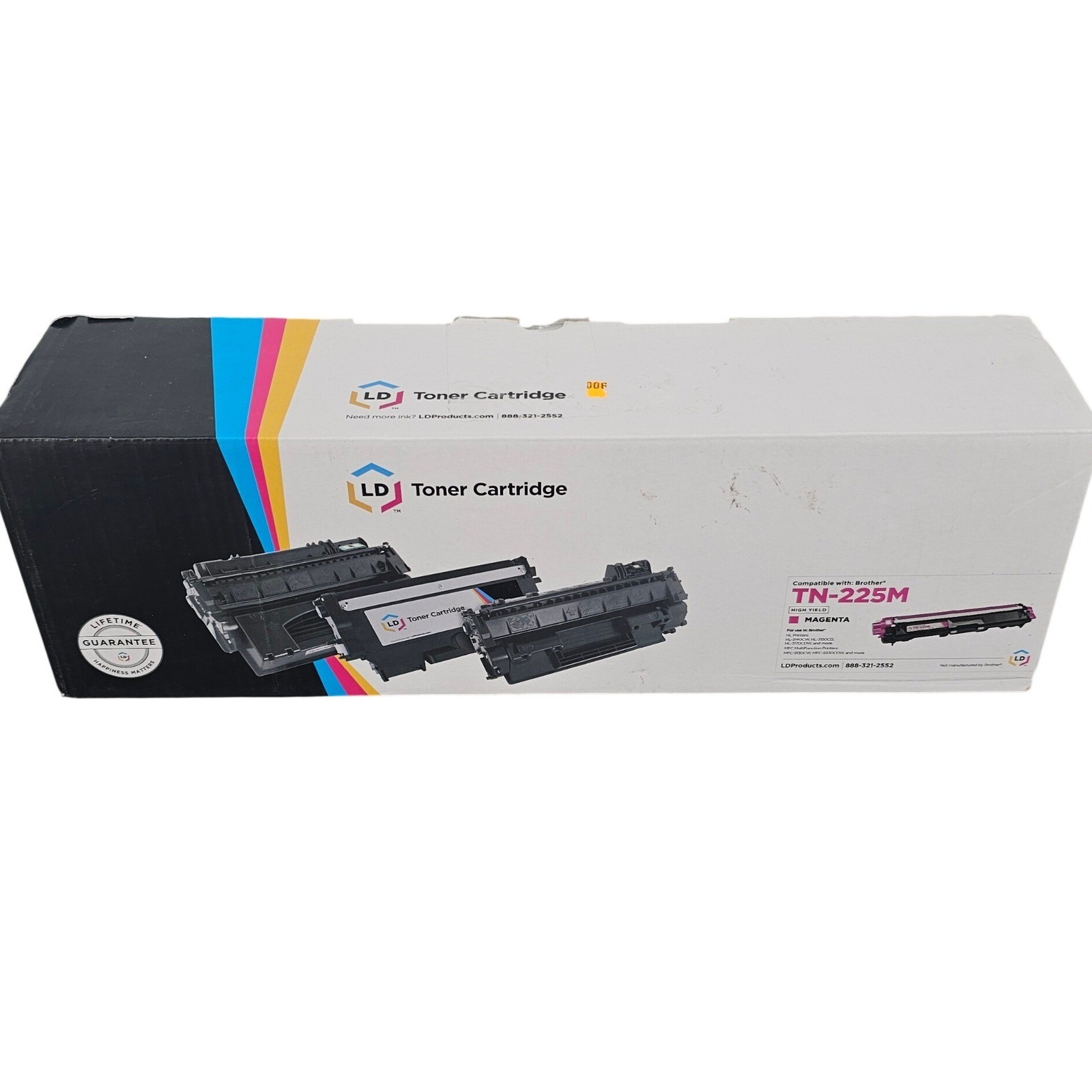 LD Products TN-225M Magenta High Yield Toner Cartridge for Brother Printers