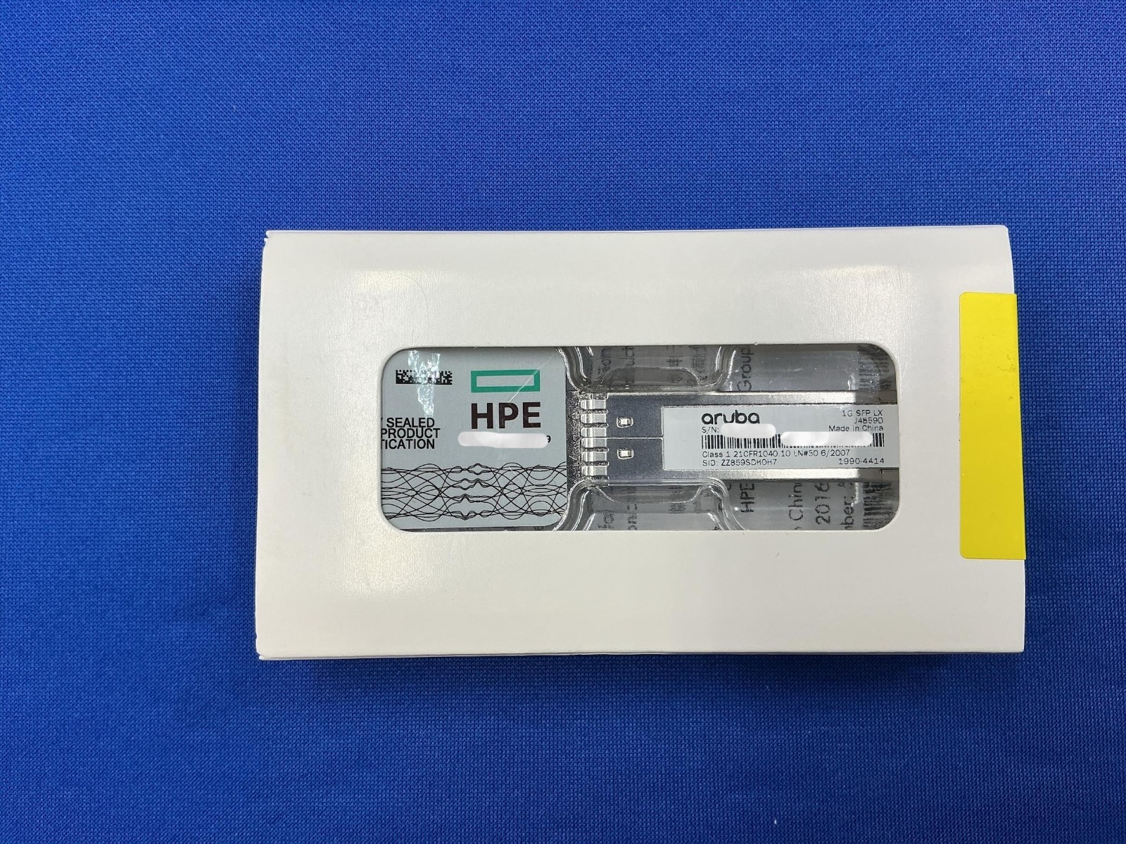 J4859D HPE ARUBA NETWORKING 1G SFP LC LX 10KM SMF TRANSCEIVER J4859-61401