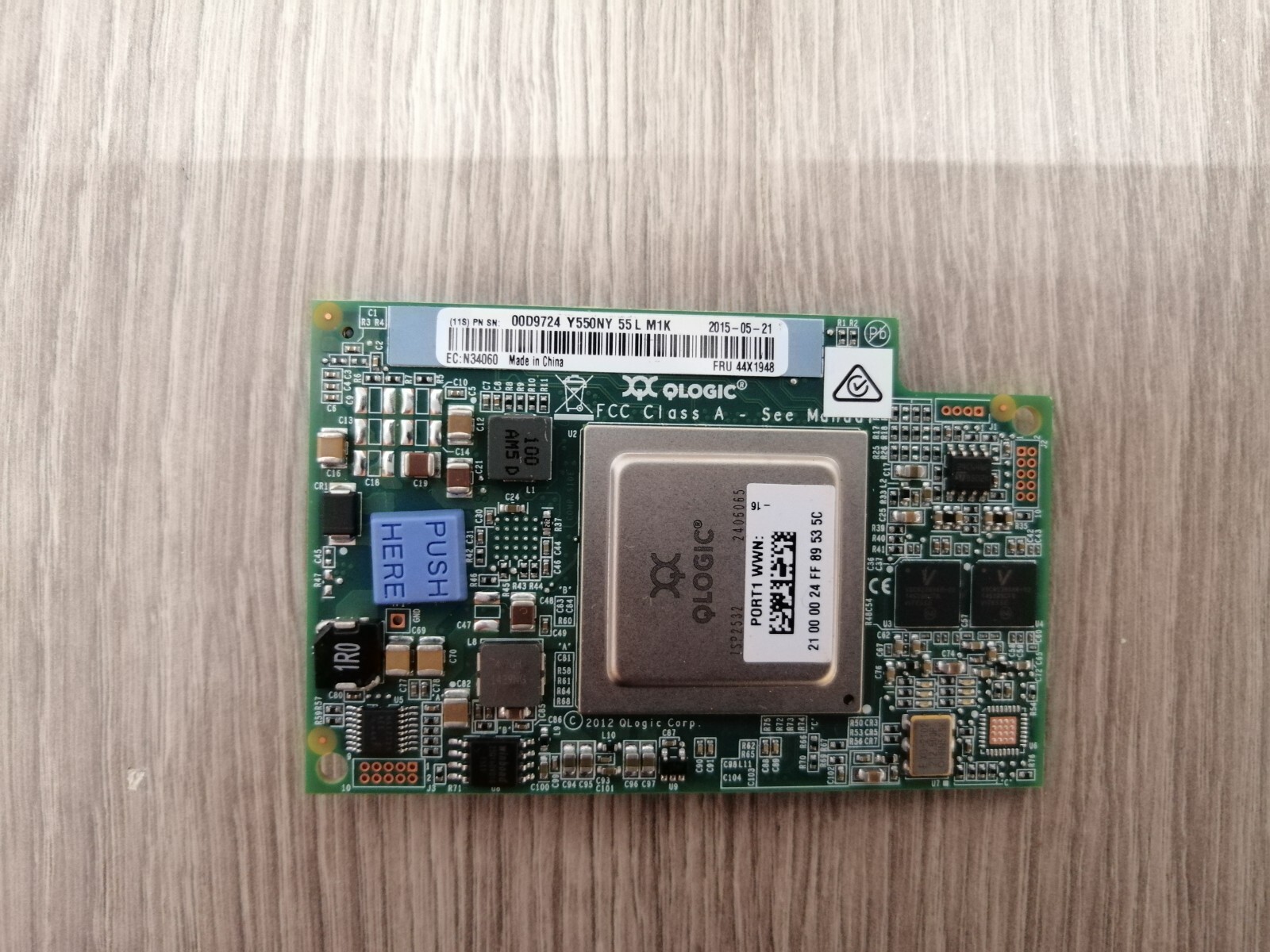IBM QLogic 44X1948 QMI2582 1XE 8GB Fiber Channel ADA Expansion Card