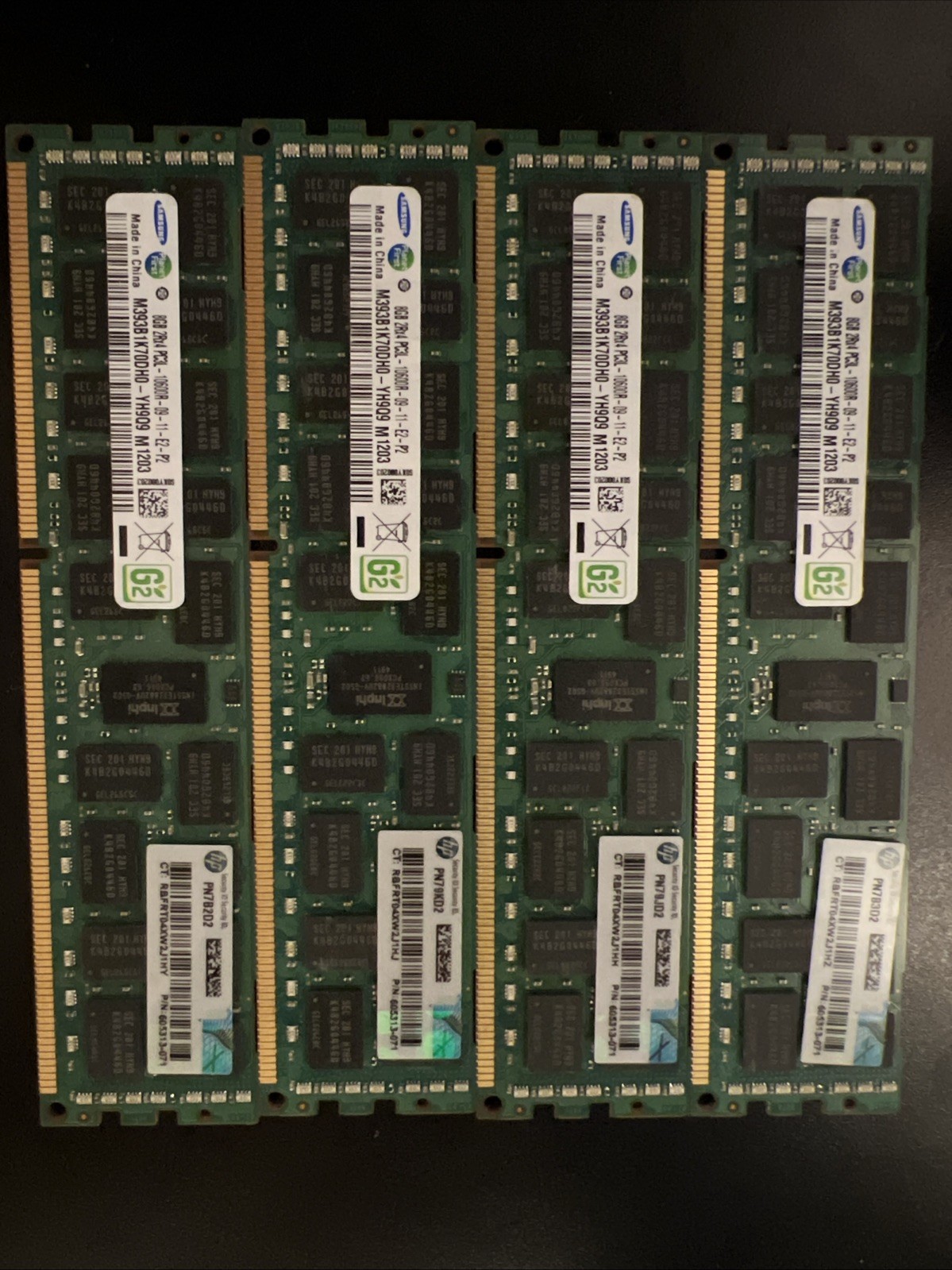 HP PC3-10600 8 GB RDIMM 1333 MHz DDR3 Memory (605313-071)