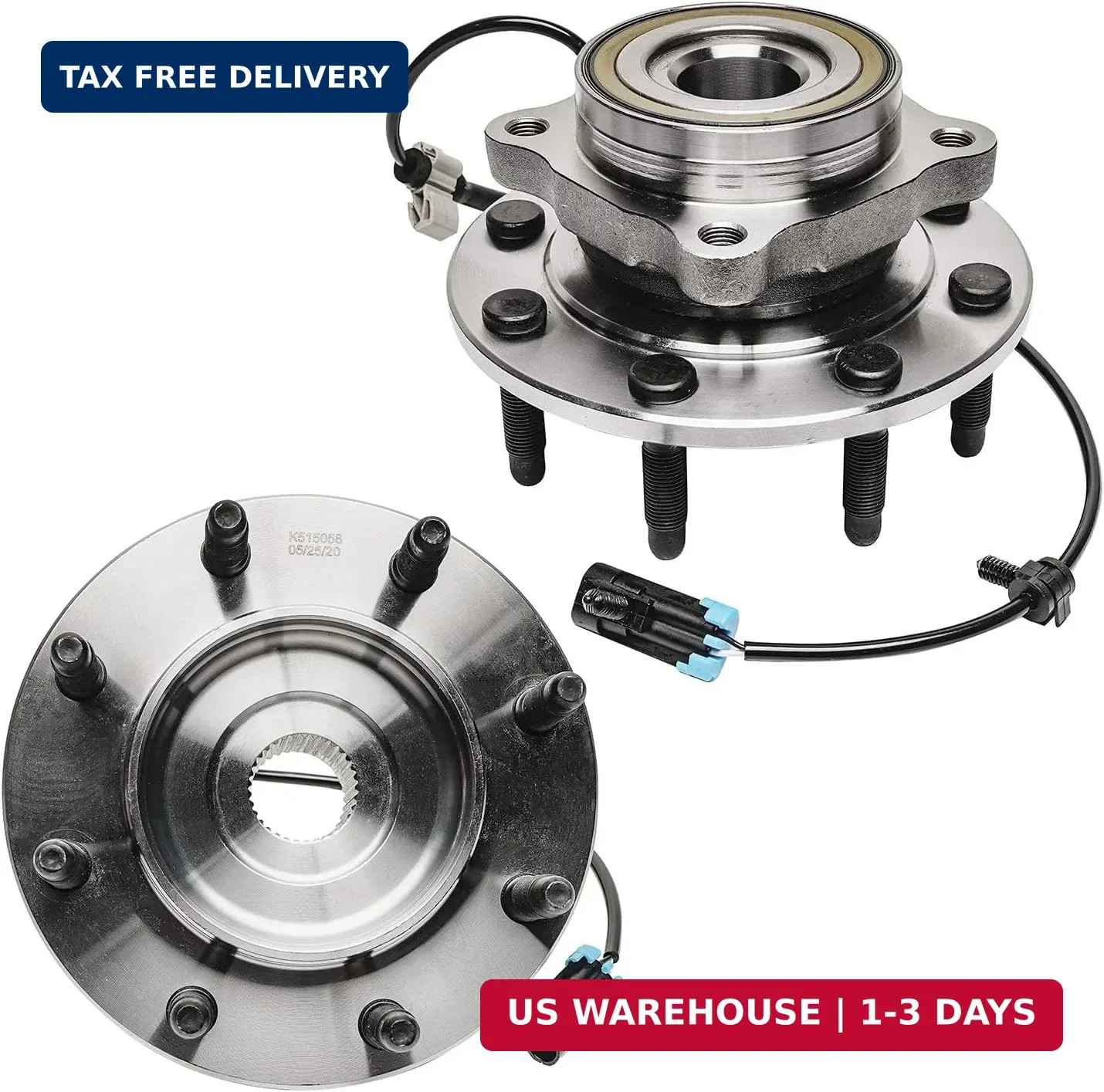 4WD Front Wheel Bearing Hubs for 99-04 Silverado 1500 HD