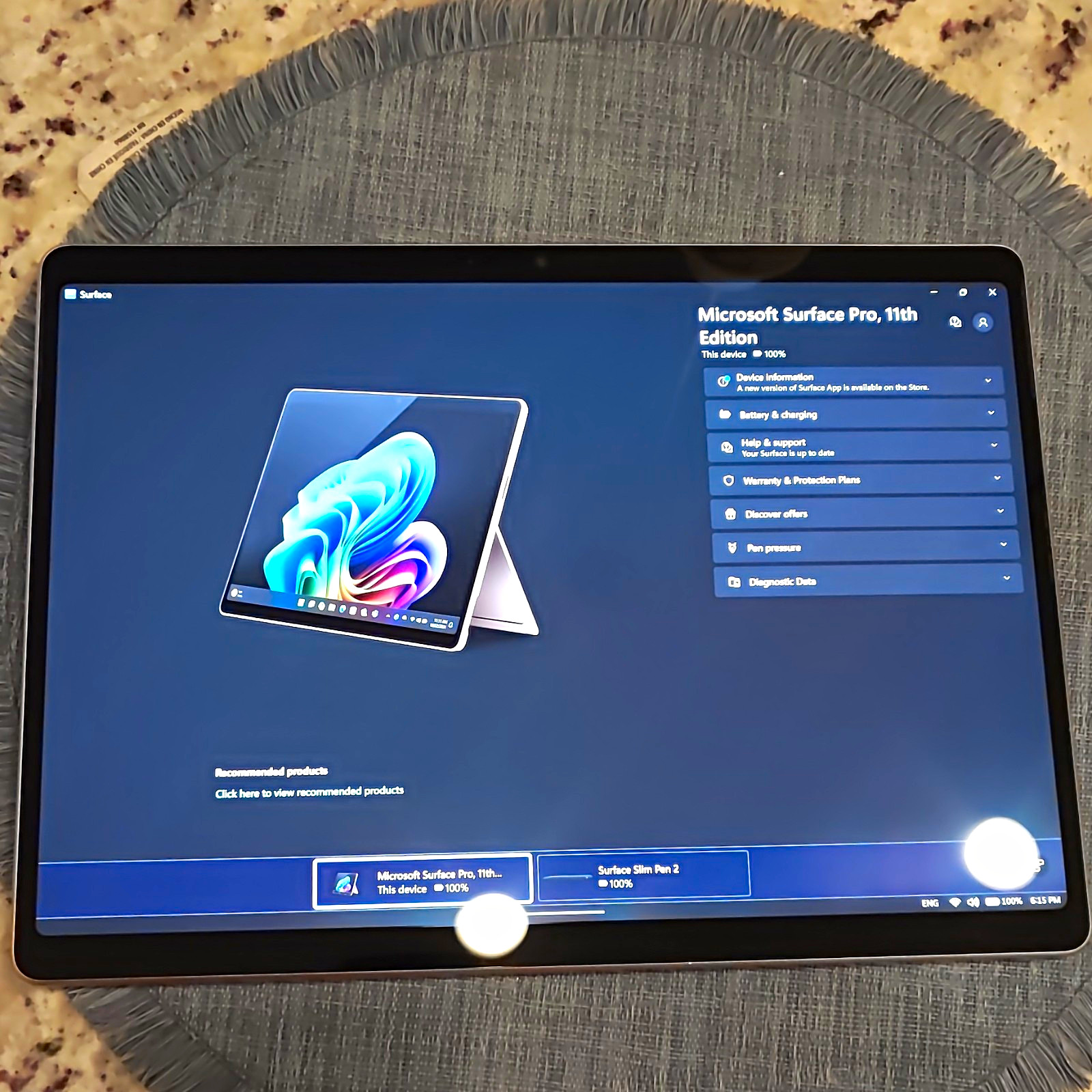 Microsoft Surface Pro 11th 13in 16GB 512GB Wi‑Fi Beige Tablet w/ Keyboard
