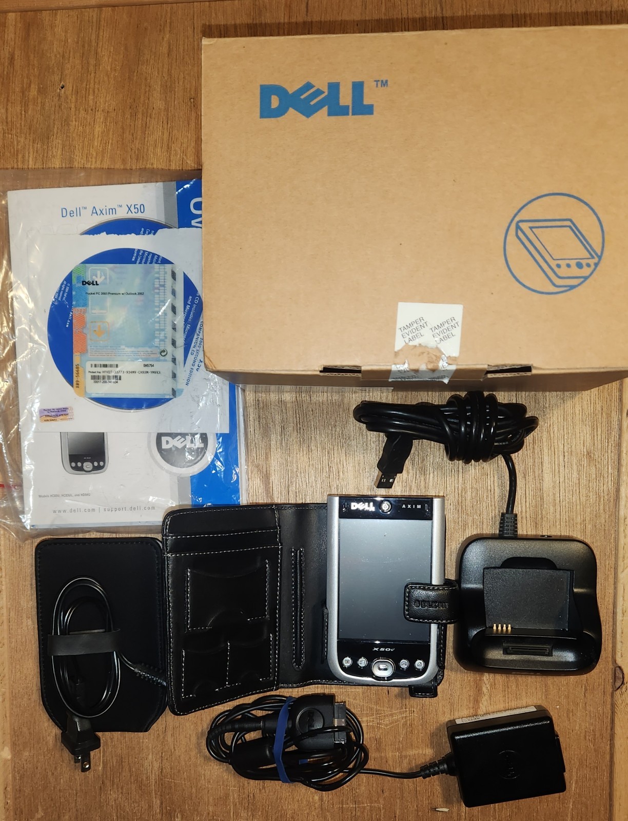 Dell Axim X50v Pocket PC PDA 624MHz VGA w/ Box Dock Case Charger Accessories
