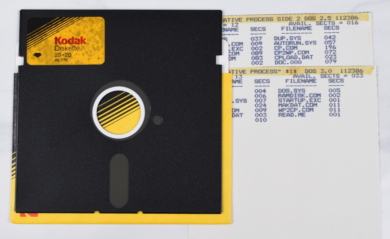 Vtg Kodak Computer Floppy Disk - (Atari, DOS 2.5, Antic-Creative Process, 1980s)