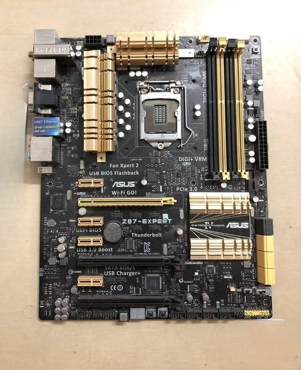 ASUS Z87-EXPERT Motherboard Intel Z87 LGA1150 DDR3 HDMI DVI VGA With a I/O