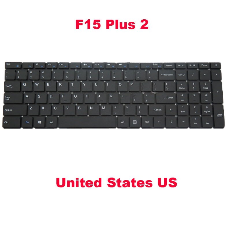 Laptop Keyboard For Teclast F15 Plus 2 English US Black VER1 New