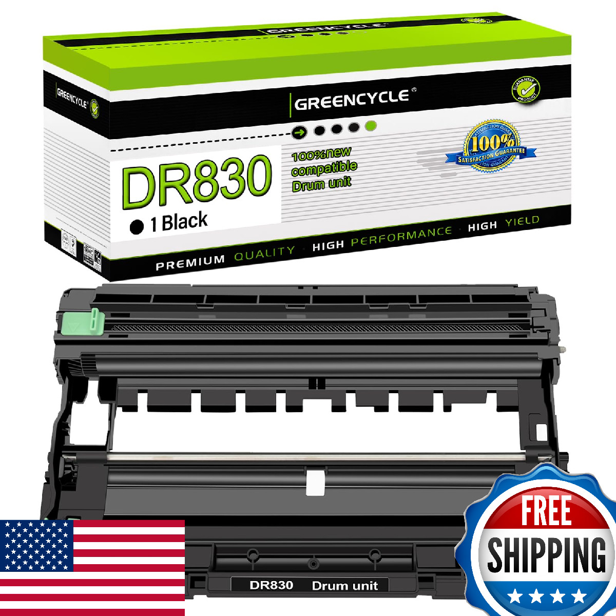 GREENCYCLE DR830 Drum Unit Replacement for Brother HL-L2400D MFC-L2760DW