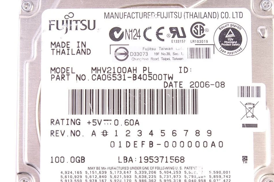 MHV2100AH FUJITSU - Used - 3 Months Warranty