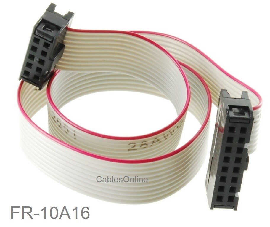 10-Pin (2x5) Female to 16-Pin (2x8) Female Eurorack Module Power Cable