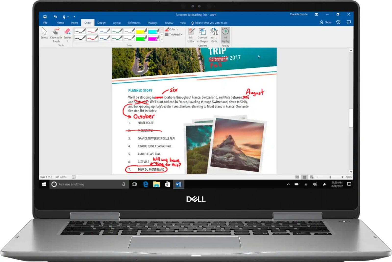 Dell Inspiron 7573 2-in-1 - UHD Touch - i7-8550U - 16GB RAM - 940MX - 512GB SSD