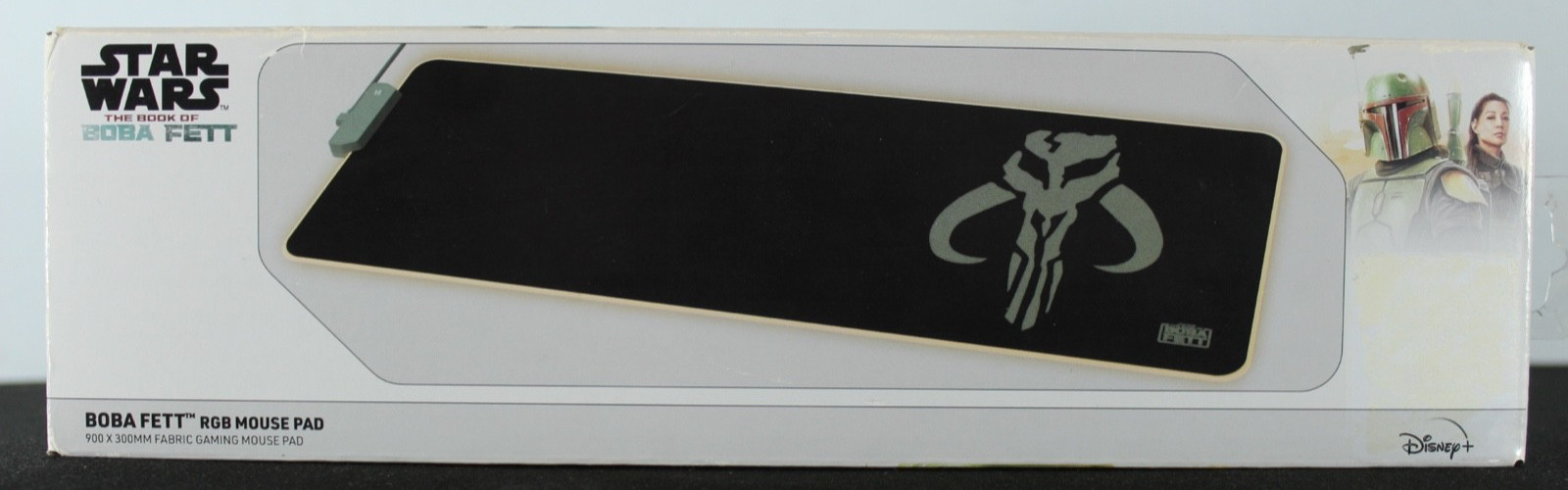 Star Wars Boba Fett Mouse XXL RGB Mouse Pad NIB Brand New Disney Black Green