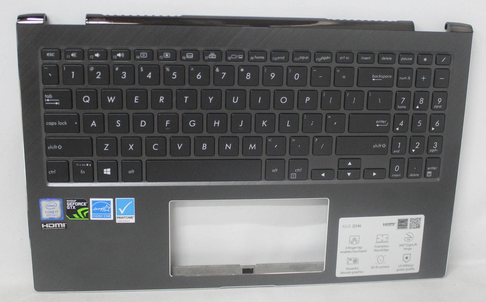 13N1-8KA0101 Asus Palmrest Top Cover W/Keyboard Ux562Fdx-2G Ux562FDX "GRADE A"