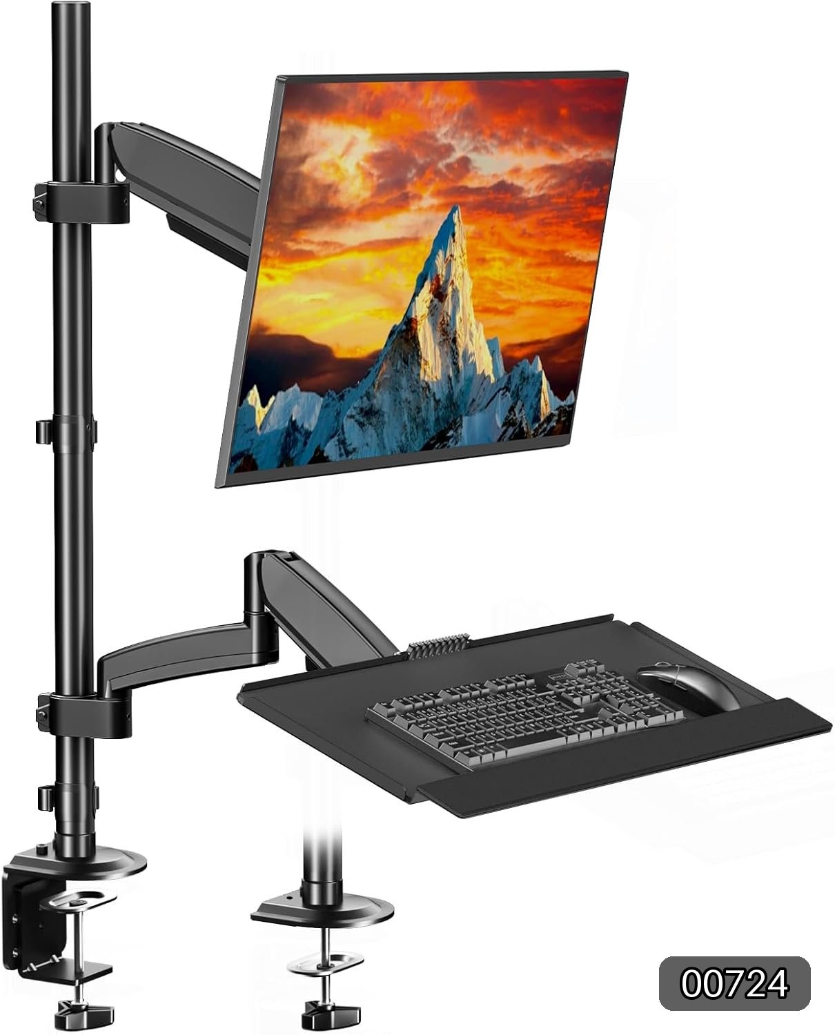 Sit Stand Monitor Desk Mount Keyboard Tray PUTORSEN 17-32in #R05