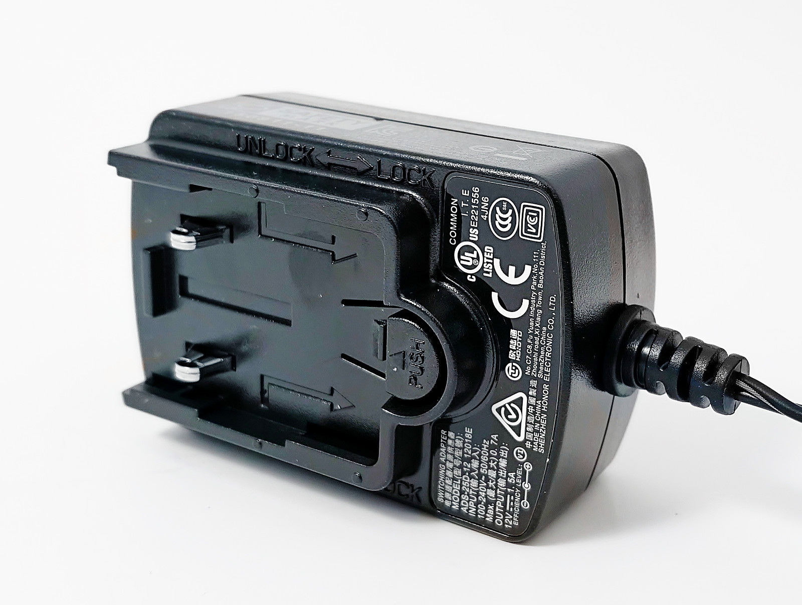 Set of 10 12V 1.5A ADS-25D-12 12018E  Switching Power w/ US UK AU EU KR JP Plugs