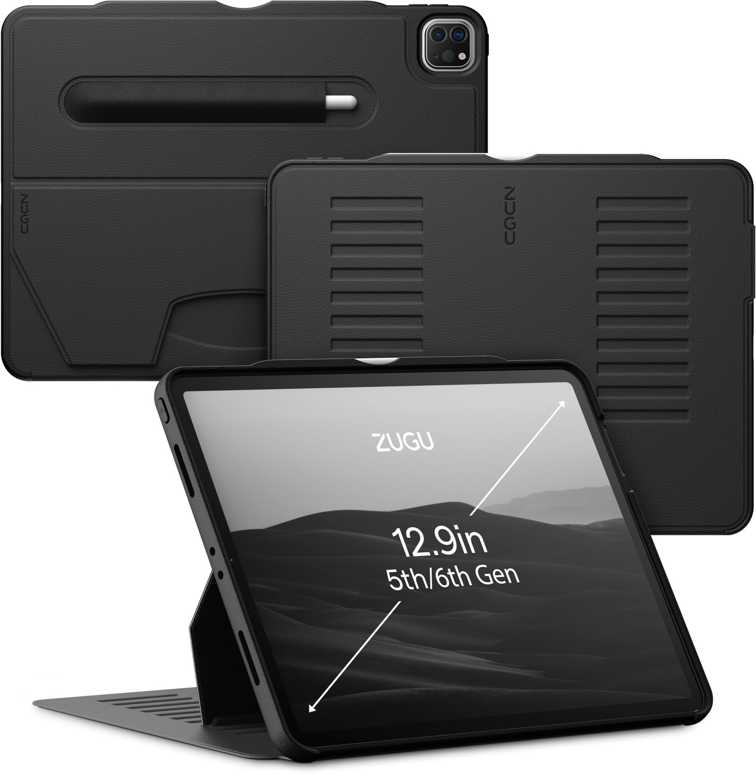 ZUGU Case for iPad Pro 12.9 Case 5th / 6th Generation Stand 2021/2022, Slim P...