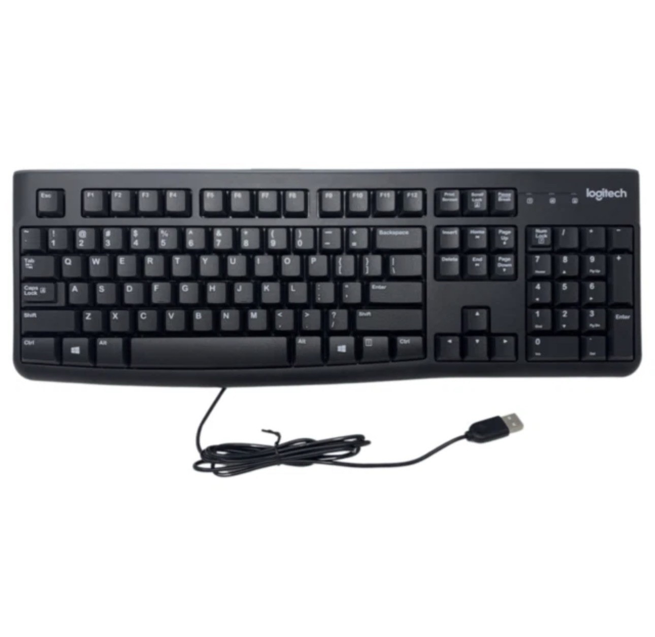 Lot (6) Logitech - K120 Full-size Wired Membrane Keyboard for PC All EXCELLENT