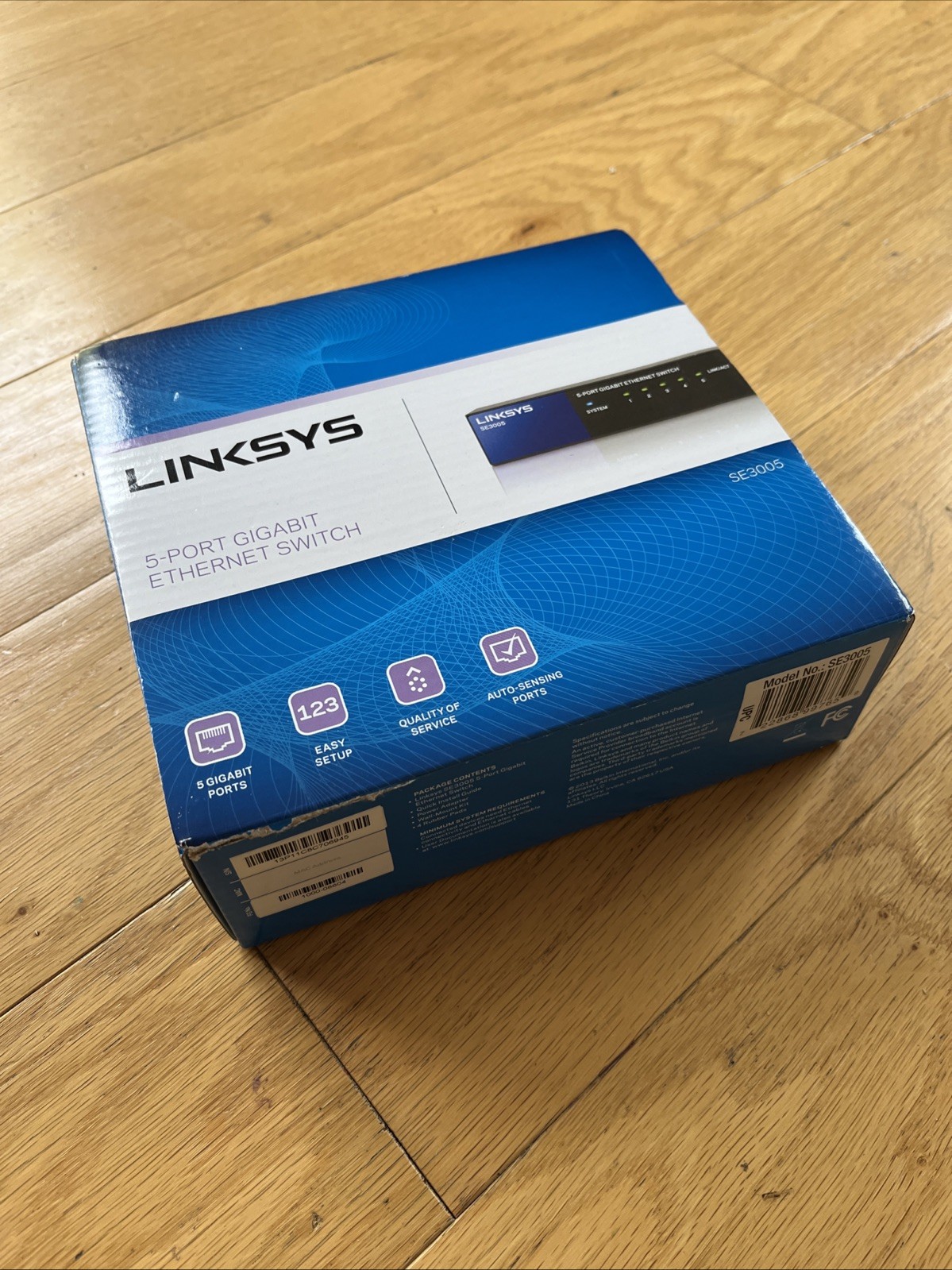 Linksys SE3005 V2 5-port Gigabit Ethernet Switch