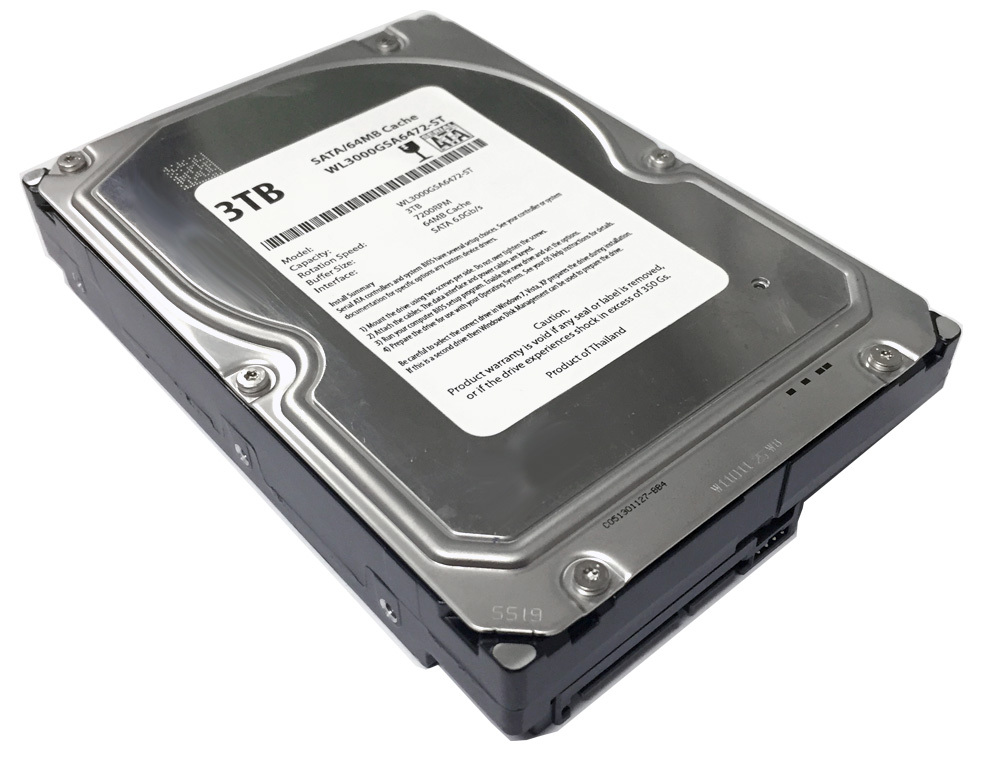 3TB 7200RPM 64MB Cache SATA III 6Gb/s 3.5" Hard Drive (PC/Mac/DVR) 