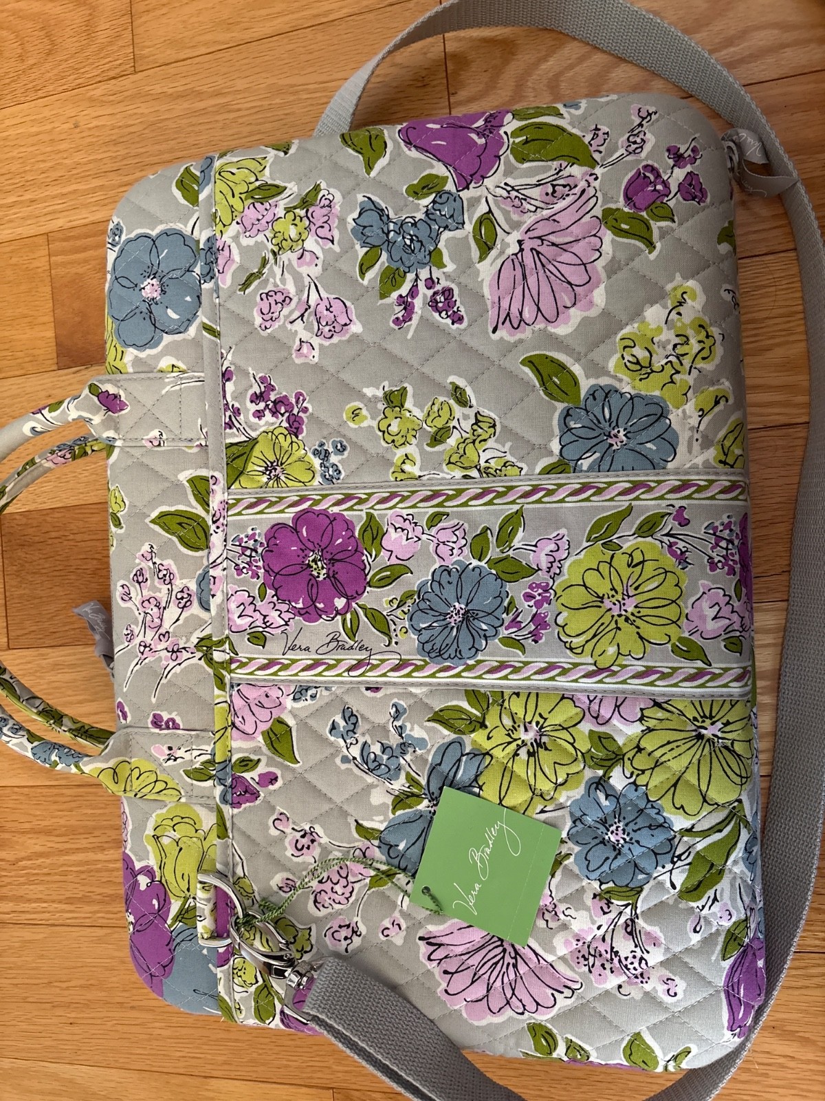 NWT Vera Bradley Hope Garden Hard Shell 17" Laptop Case Portfolio
