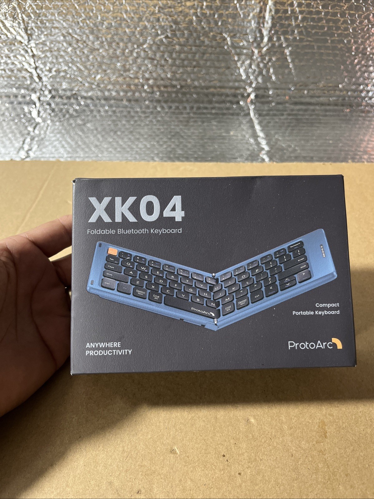 ProtoArc XK04 Foldable Bluetooth Keyboard Portable Blue