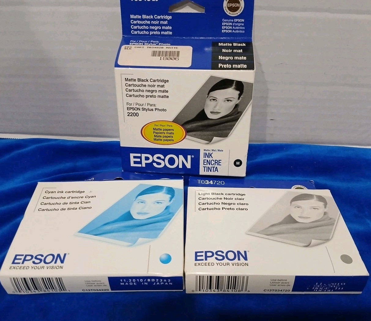 GENUINE Epson 34 T0341 Photo Black Ink Cartridges for Stylus Photo 2200 Printer