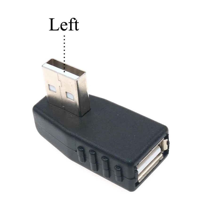 USB 2.0 3.0 Male to Female 90/180 Degree up down Left Right Angled Extension Con