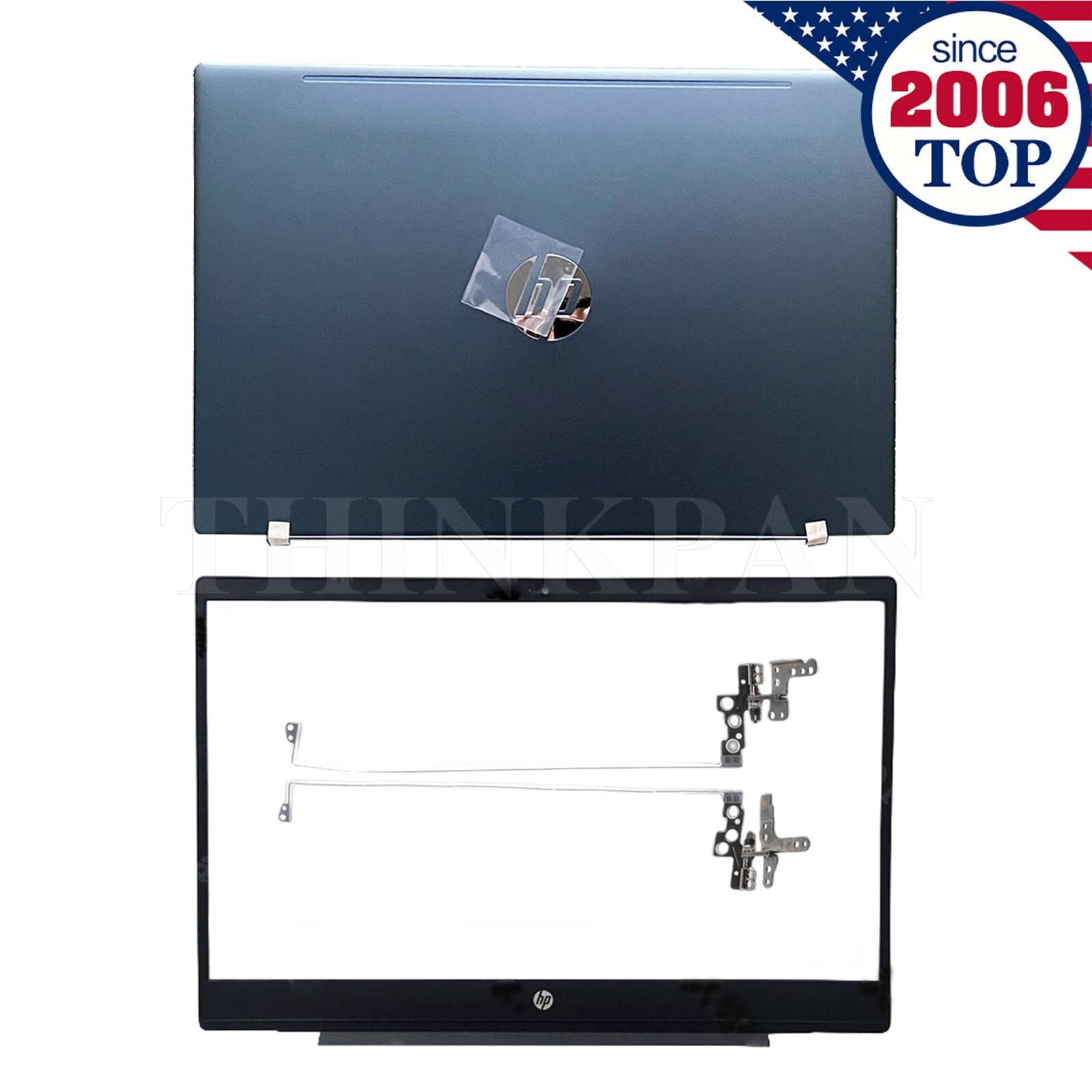 New For HP 15-CS 15-CW Dark Blue LCD Back Cover Lid+Bezel+Hinges L51799-001 US