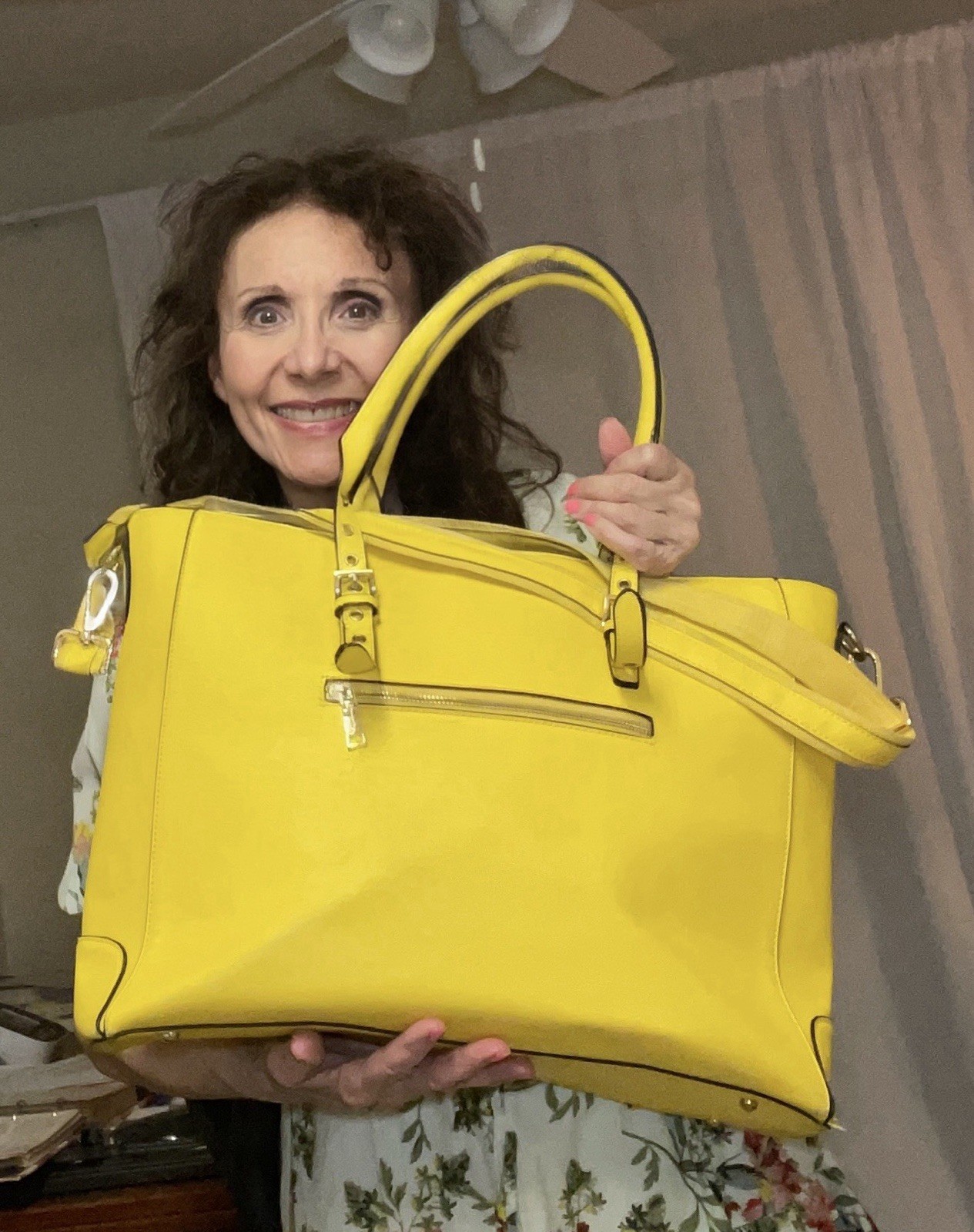 Laptop Tote Computer  Yellow Zip  Carryon Bag Luggage Purse Attaché Briefcase