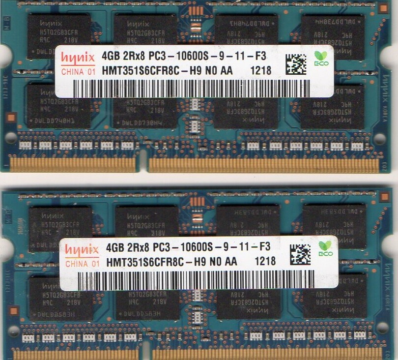New 8GB (2x 4GB) HP Compaq EliteBook 8460p 8460w 8540p 8540w 8560p 8560w Memory